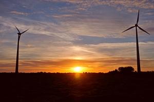Sonnenuntergang in den Meeden